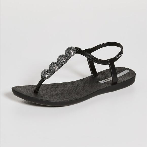 New Ipanema Disco Sandals in Black Women's Size 7 - Picture 1 of 9